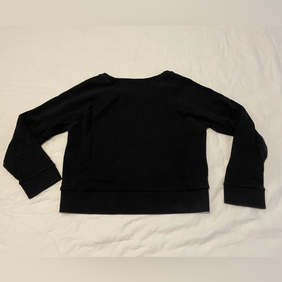 Propaganda (Plenty) Cropped Front Lace Up Black Sweater Women’s Small - Picture 4 of 4